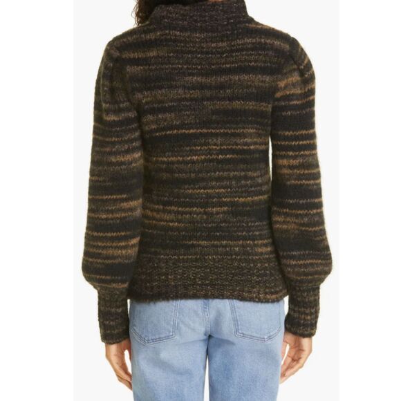 Veronica Beard Women's 2109KN5519641 Size M Black Alston Mock Neck Sweater NWT - Picture 2 of 12